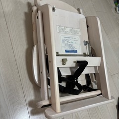 テーブル付き　折りたたみ　木製
ベビーローチェアの画像