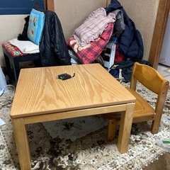 座椅子と無印良品こたつ　セット