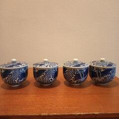 茶碗蒸し　茶器　湯呑み　骨董　4個セット和食器