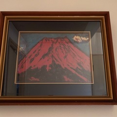 赤富士　絵画あげますの画像