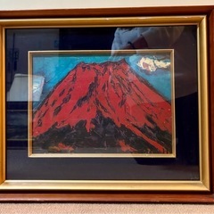 赤富士　絵画あげます