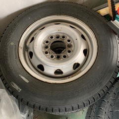 軽トラホイール　夏冬タイヤ付き8本！の画像