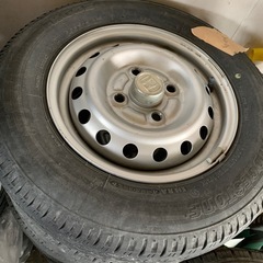 軽トラホイール　夏冬タイヤ付き8本！の画像