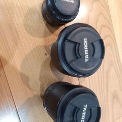 一眼レフ、カメラ備品。望遠レンズ、Canon、TAMRONの画像