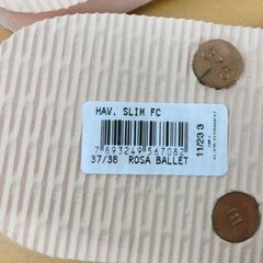 未使用品 havaianas ビーチサンダル ハワイアナス 24/25cm ピンク系 レディース ROSA BALLET サンダル 札幌市 西区 西野店の画像