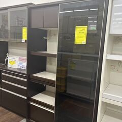 ★ジモティー割あり★ｽﾗｲﾄﾞ扉食器棚/クリーニング済みHG-5900