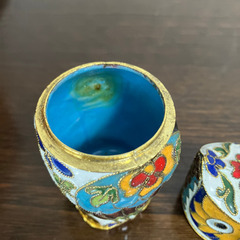 ふくろう　爪楊枝立て　七宝焼 の画像