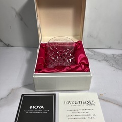 H 2505-886 HOYA クリスタルグラス 中古美品
