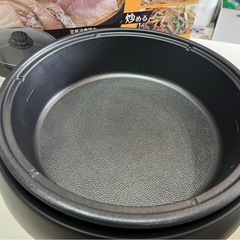 電気グリル鍋 PPIT-EG-BK ブラック 1200W 中古品 動作確認済み③の画像