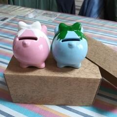 豚ちゃん貯金箱？置物？の画像