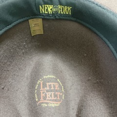 【ヤ】NEW YORK HATTO / ニューヨークハット / LITE FELT / large / Made in USA / 中折れハット /ウールの画像