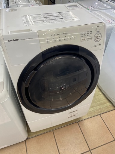 SHARP 洗濯7.0kg /乾燥3.5kgドラム式洗濯機:2021年製【リサイクルフカツ岡崎倉庫店】250530NA