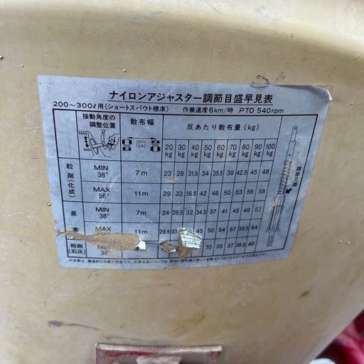 ニプロ ブロードキャスター MP306農業機械
