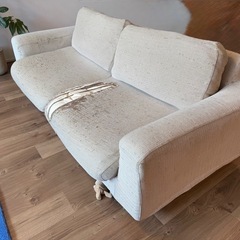 無印良品 ソファ オットマン付き フェザー素材