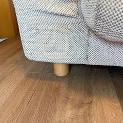 無印良品 ソファ オットマン付き フェザー素材の画像