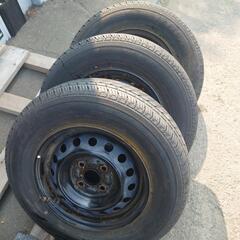165R13 6P.R. ホイール付き夏タイヤ4本セットの画像