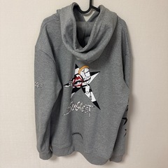 クロムハーツ　グレー　フーディ　XL