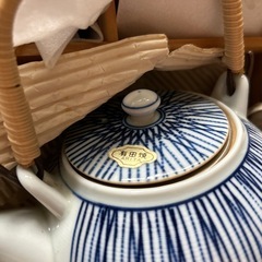 急須　湯呑みの画像