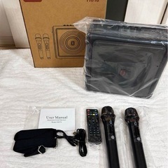 新品✨ JYX カラオケスピーカー ワイヤレスマイク２本付き 高...