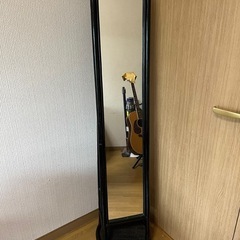 アンティーク籐フレーム姿見
