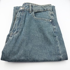 未使用品　SHEIN DAZY スラントポケットストレートレッグジーンズ　デニムパンツ　ミディアムウォッシュ　XXLの画像