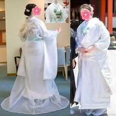 【白無垢・オーガンジー打掛セット】二着／6点セット