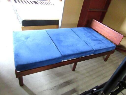 シングルベッド マットレス付き 幅98×奥行206×高さ71.5cm 木製