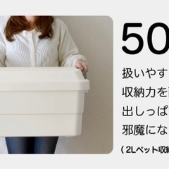 トランクカーゴ 収納ボックス 50L白の画像