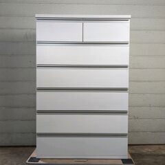 ニトリ ハイチェスト トラウト80 ホワイト 約W80×D42×...