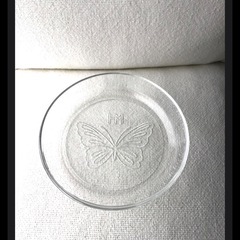 森英恵パピヨン皿　HOYAクリアプレート(ジ)(i16)の画像