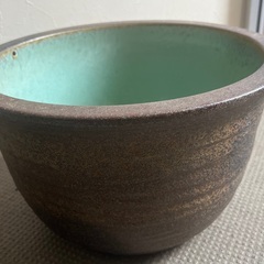 睡蓮鉢　陶器製　A 鉢ネット付
