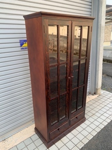 11 民芸家具 キャビネット 本棚 飾り棚