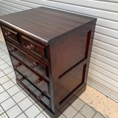 12 北海道民芸家具　小箪笥 の画像