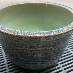 睡蓮鉢　陶器製　C 鉢ネット付