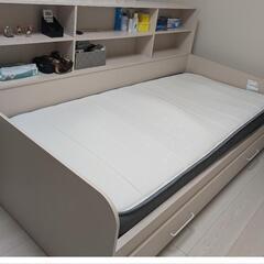 早急取引希望　横棚付きシングルベッド