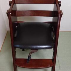 【カトージ 木製ハイチェア】折り畳み式