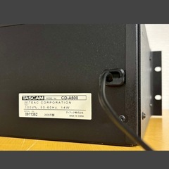 TASCAM CD-A500 タスカム 業務用CDプレーヤー ②の画像