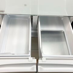 ★455L 5ドア 冷蔵庫 三菱 MR-B46G-W1 ガラストップ 2022年製★の画像
