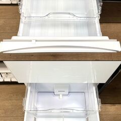 ★455L 5ドア 冷蔵庫 三菱 MR-B46G-W1 ガラストップ 2022年製★の画像