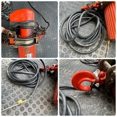 M0523701K 直接引取 象印 エレファント 電動チェーンブロック 200V 電動工具 リモコン付き 建設 ジャンク 動作未確認 中古品 現状品の画像