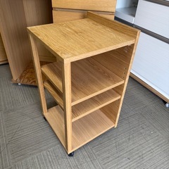 【超美品‼️】定価74,900円♪ 無印良品 88cm幅キッチンボード 食器棚 カップボード 収納家具 オーク材ナチュラルブラウン♪の画像