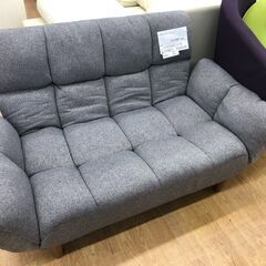 ★ジモティ割あり★  2人掛けソファー グレー W120×D68...