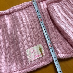 ラプンツェル　ロングネックウォーマー　マフラー　ピンクの画像