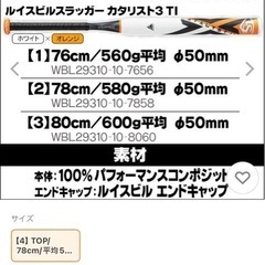 ソフトボール カタリスト 2号 の画像
