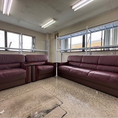 馬場家具 応接3点セット 自社リペア済み❗️の画像