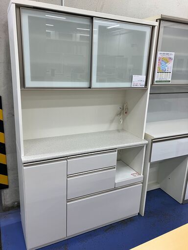 ★リユースのサカイ横浜南店★YM1023 ニトリ レンジボード ホワイト W121×D45×H201 クリーニング済み