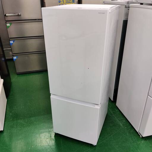 2024年製【REFAGE YRZ-F15MW 2ドア冷蔵庫 159L】ホワイト 愛品倶楽部柏店】 REFAGE ヤマダオリジナル 2024年製 159L 2ドア 冷凍