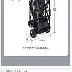 2人乗りベビーカーアミティエF
の画像