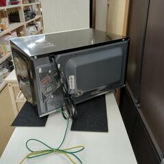 電子レンジ EDION e-angle  ANG-MO-A5 動作確認済み！ 白黒カラー　作動確認済み【こちらは店舗です。浜村鹿野温泉ICから3分 買取本舗 宮本リサイクル 営業時間9～19時 定休日水曜のみ←連絡できませんm(_ _)m】の画像