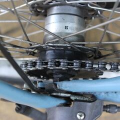 ≪R230ジ≫ YAMAHA/ヤマハ 電動アシスト自転車 PAS RIN 3段変速ギア 26インチ 水色系 ママチャリ 自転車/サイクリング/通勤/通学 車体 現状品の画像